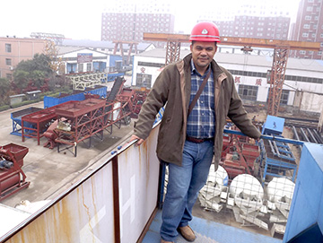 郑州建新混凝土搅拌设备再度销往阿尔及利亚